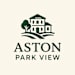 A logo with a house and a tree and the words Aston Park View.
