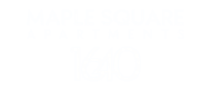 the logo for maple square apartments with the text 1640