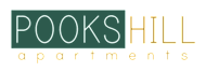 A logo for Pooks Hill Apartments is displayed.