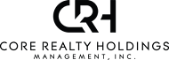 Core Realty Holdings Management, Inc. logo on a green background.