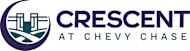 The image is a logo for Crescent at Chevy Chase.