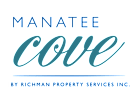 A logo for Manatee Cove by Richman Property Services Inc.
