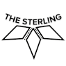 A black and white image of a logo with the text 'THE STERLING'.