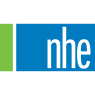 a blue and green background with the logo on it
