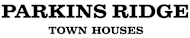 A black and white image with the words "Parkins Ridge Town Houses" written on it.