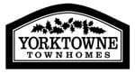 a sign that says yorktown townhomes