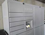 A LUXER branded safe with a digital display on the front.