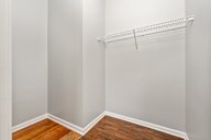Closet with shelf