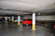 covered parking garage