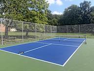 A pickle ball court at Chesterfield Village Apartments in Mt Vernon.