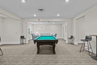 Active Adult clubhouse space with pool table