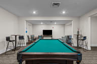 Active Adult clubhouse space with pool table