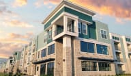 an exterior view of an apartment building