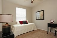 model apartment bedroom with furnishings