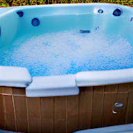 a jacuzzi tub filled with water