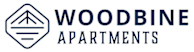 The image is a logo for Woodbine Apartments.