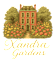 A large house surrounded by a garden with the name Xandra Gardens written below it.