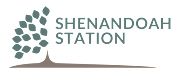 A logo with a tree and the words "Shenandoah Station" on a green background.