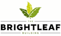 A logo with a leaf and the words "The Brightleaf Building".