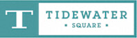 A sign with a large letter T on the left and the words Tidewater Square on the right.
