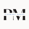 a logo with the name piedmont manor on a white background