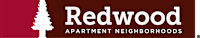 A logo for Redwood Apartment Neighborhoods is displayed.
