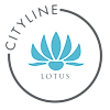 the logo on a green background