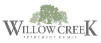the logo for willow creek apartment homes