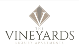 a logo for the vineyards luxury apartments