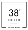 a sign that says 38 north and santa rosa