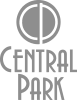 a green park logo with the word central park on it