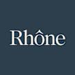 The image features the word "Rhône" in a large, elegant font.