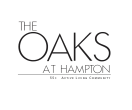a logo for the oaks at hampton