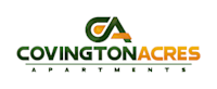 The image is a logo for Covington Acres Apartments.
