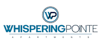 The image is a logo for Whispering Pointe Apartments.