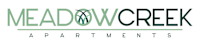 The image is a logo for Meadow Creek Apartments.