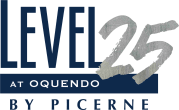 Brochure logo at Level 25 at Oquendo by Picerne, Las Vegas