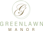 a logo for greenland manor