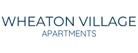 The image is a title slide for Wheaton Village Apartments.