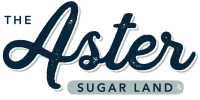 Brochure logo at The Aster Sugar Land Apartments, Sugar Land, Texas