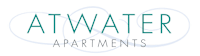 A logo for a company named Atwater Apartments.