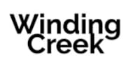 The image displays the text "Winding Creek" in a bold, black font on a white background.