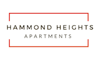 the logo for harmon heights apartments with the words hammond heights apartments