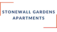the logo for stonewall gardens apartments with the words stonewall gardens