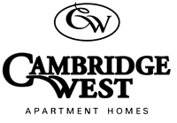 a logo for campbridge west apartment homes