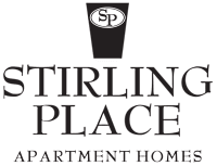 a logo for straining place apartment homes