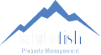 a snow covered mountain with a mountain range in the background and the words whitefish