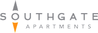 The image is a logo of Southgate Apartments.