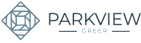 A logo with a geometric diamond shape and the words "PARKVIEW GREER" in bold letters.