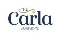 the logo for the carlton apartments